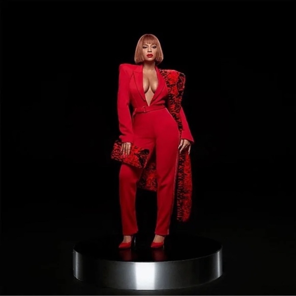 ❌SOLD❌Adidas x Ivy park Jumpsuit 3.0 Power Red w/ Pink Stripes - Picture 2 of 12